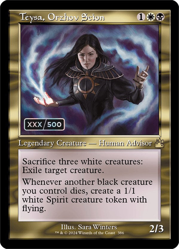 Teysa, Orzhov Scion (Retro) (Serialized) [Ravnica Remastered] Magic: The Gathering