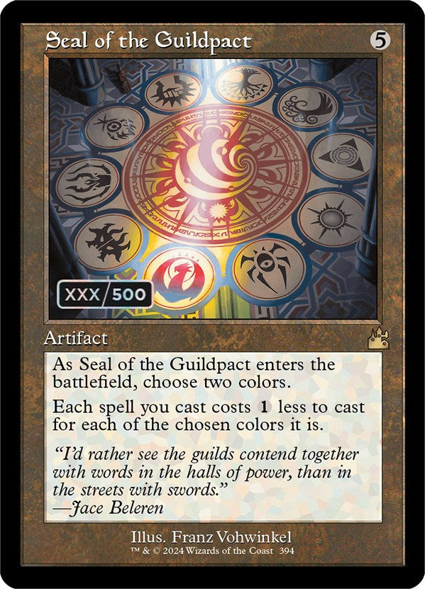 Seal of the Guildpact (Retro) (Serialized) [Ravnica Remastered] Magic: The Gathering