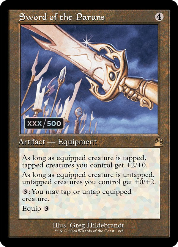 Sword of the Paruns (Retro) (Serialized) [Ravnica Remastered] Magic: The Gathering