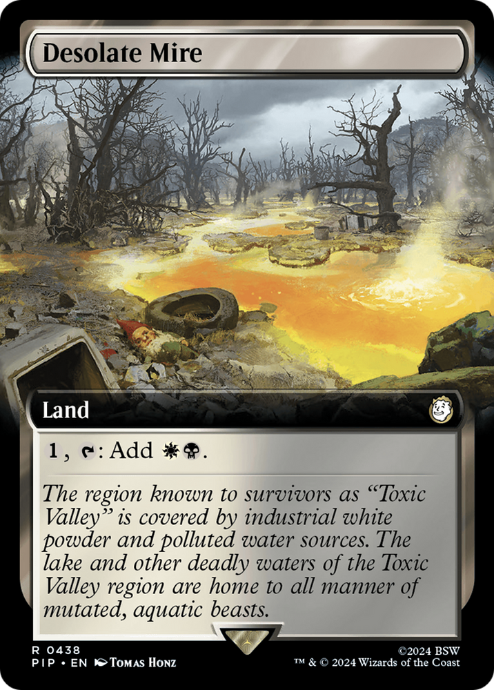 Desolate Mire (Extended Art) [Fallout] Magic: The Gathering