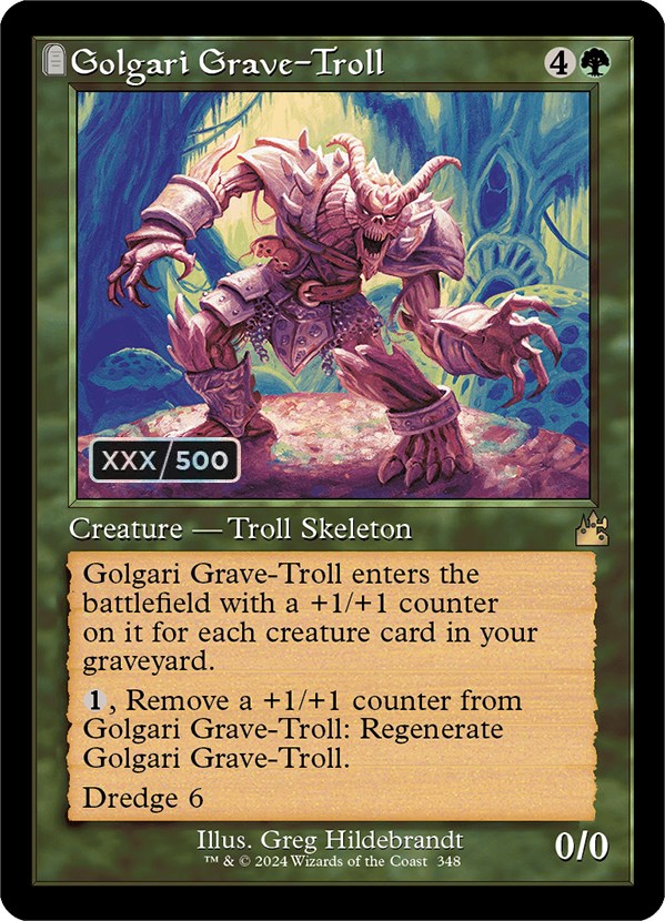 Golgari Grave-Troll (Retro) (Serialized) [Ravnica Remastered] Magic: The Gathering