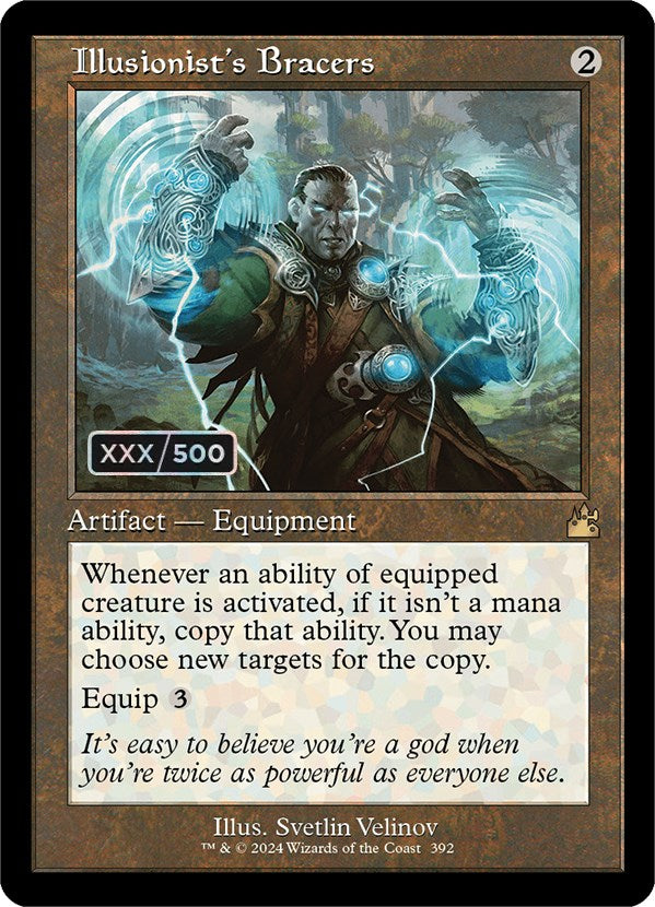 Illusionist's Bracers (Retro) (Serialized) [Ravnica Remastered] Magic: The Gathering