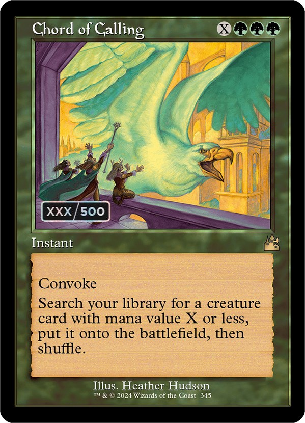 Chord of Calling (Retro) (Serialized) [Ravnica Remastered] Magic: The Gathering