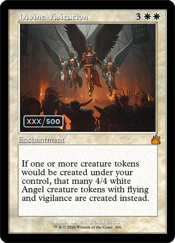 Divine Visitation (Retro) (Serialized) [Ravnica Remastered] Magic: The Gathering