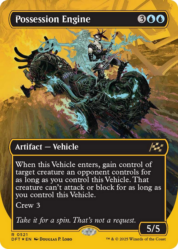 Possession Engine (Borderless) (First-Place Foil) [Aetherdrift] Magic: The Gathering