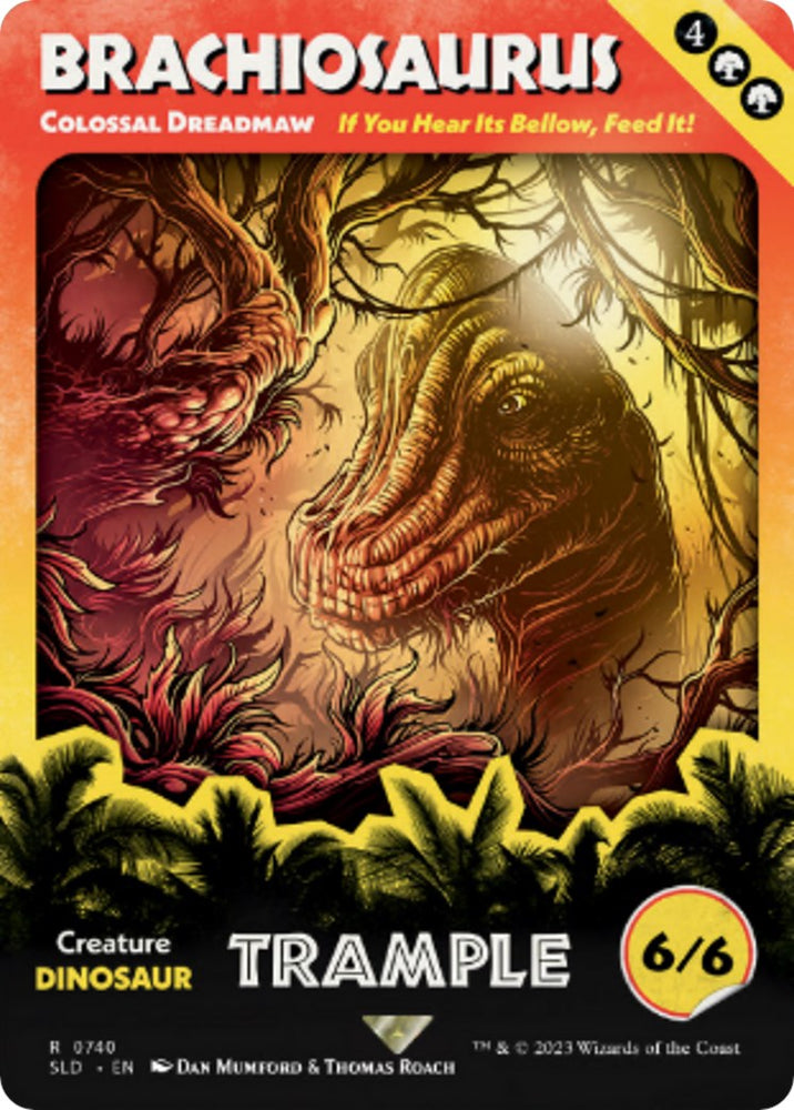 Brachiosaurus - Colossal Dreadmaw (Rainbow Foil) [Secret Lair Drop Series] Magic: The Gathering