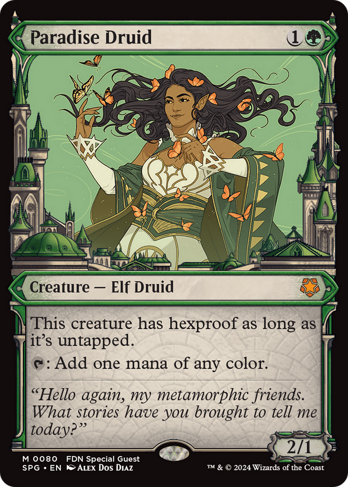 Paradise Druid (Showcase) [Foundations Special Guests] Magic: The Gathering