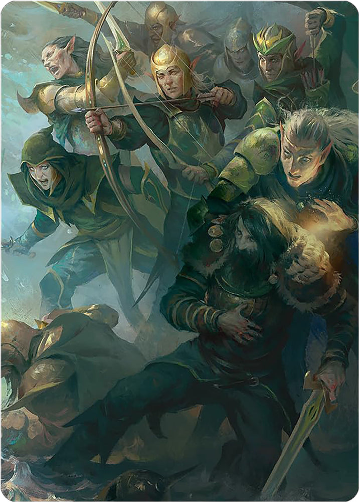 Galadhrim Brigade Art Card [The Lord of the Rings: Tales of Middle-earth Art Series] Magic: The Gathering