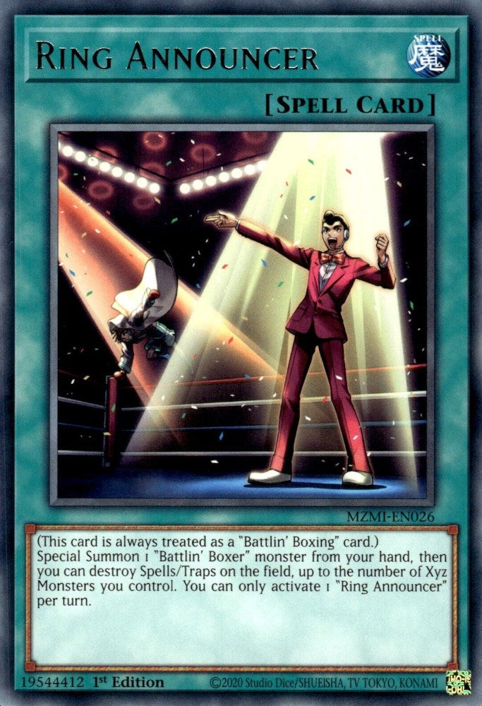 Ring Announcer [MZMI-EN026] Rare - Yugioh Cards For Your TCG Needs!
