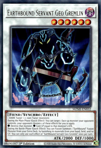 Earthbound Servant Geo Gremlin [MZMI-EN032] Rare - Yugioh Cards For Your TCG Needs!