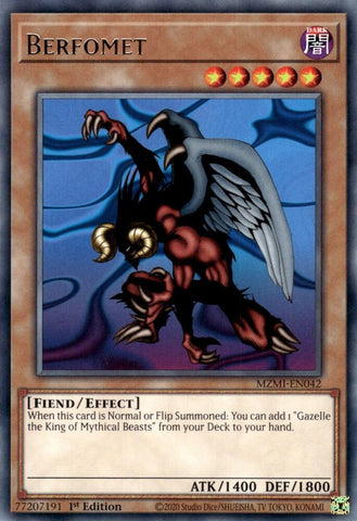 Berfomet [MZMI-EN042] Rare - Yugioh Cards For Your TCG Needs!