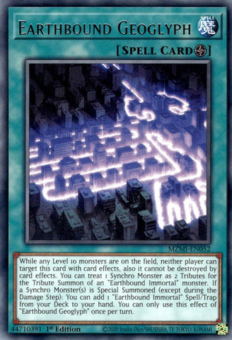 Earthbound Geoglyph [MZMI-EN052] Rare - Yugioh Cards For Your TCG Needs!