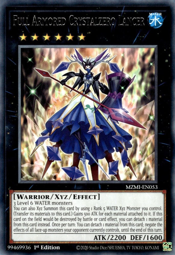 Full Armored Crystalzero Lancer [MZMI-EN053] Rare - Yugioh Cards For Your TCG Needs!