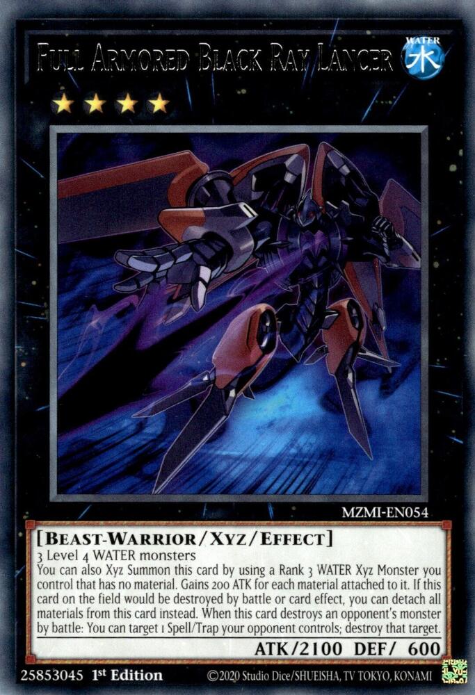 Full Armored Black Ray Lancer [MZMI-EN054] Rare - Yugioh Cards For Your TCG Needs!