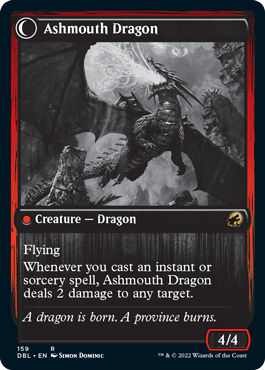 Smoldering Egg // Ashmouth Dragon [Innistrad: Double Feature] Magic: The Gathering