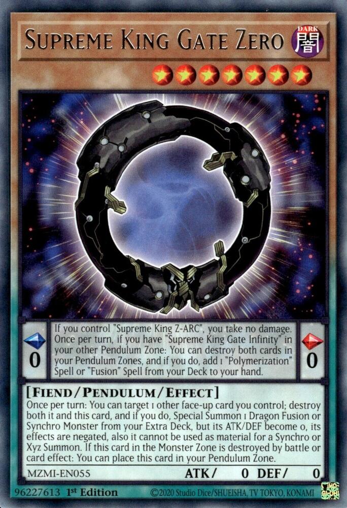Supreme King Gate Zero [MZMI-EN055] Rare - Yugioh Cards For Your TCG Needs!