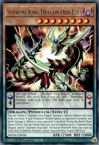 Supreme King Dragon Odd-Eyes [MZMI-EN058] Rare - Yugioh Cards For Your TCG Needs!