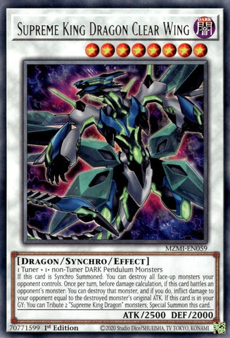 Supreme King Dragon Clear Wing [MZMI-EN059] Rare - Yugioh Cards For Your TCG Needs!