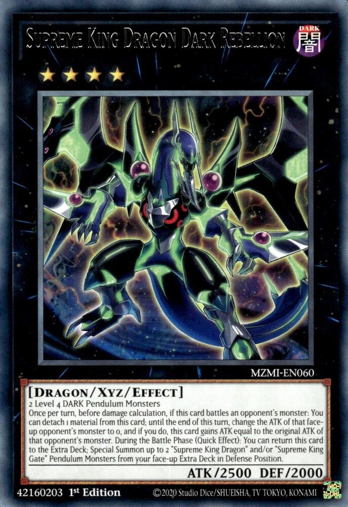 Supreme King Dragon Dark Rebellion [MZMI-EN060] Rare - Yugioh Cards For Your TCG Needs!