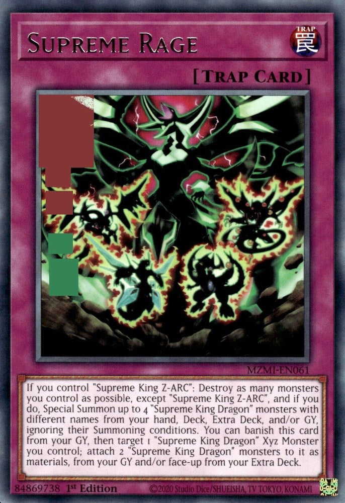 Supreme Rage [MZMI-EN061] Rare - Yugioh Cards For Your TCG Needs!