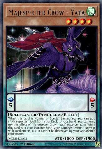 Majespecter Crow - Yata [MZMI-EN073] Rare - Yugioh Cards For Your TCG Needs!