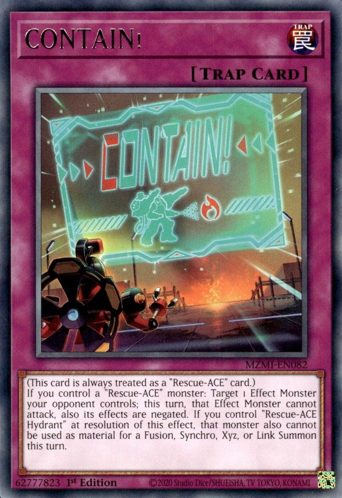 CONTAIN! [MZMI-EN082] Rare - Yugioh Cards For Your TCG Needs!