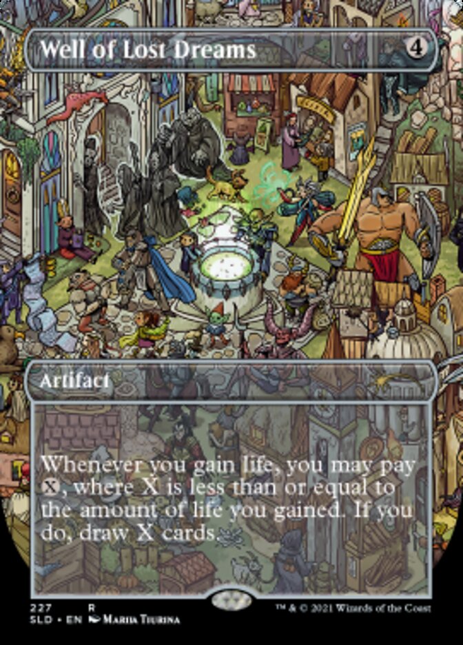 Well of Lost Dreams (227) (Borderless) [Secret Lair Drop Series] Magic: The Gathering