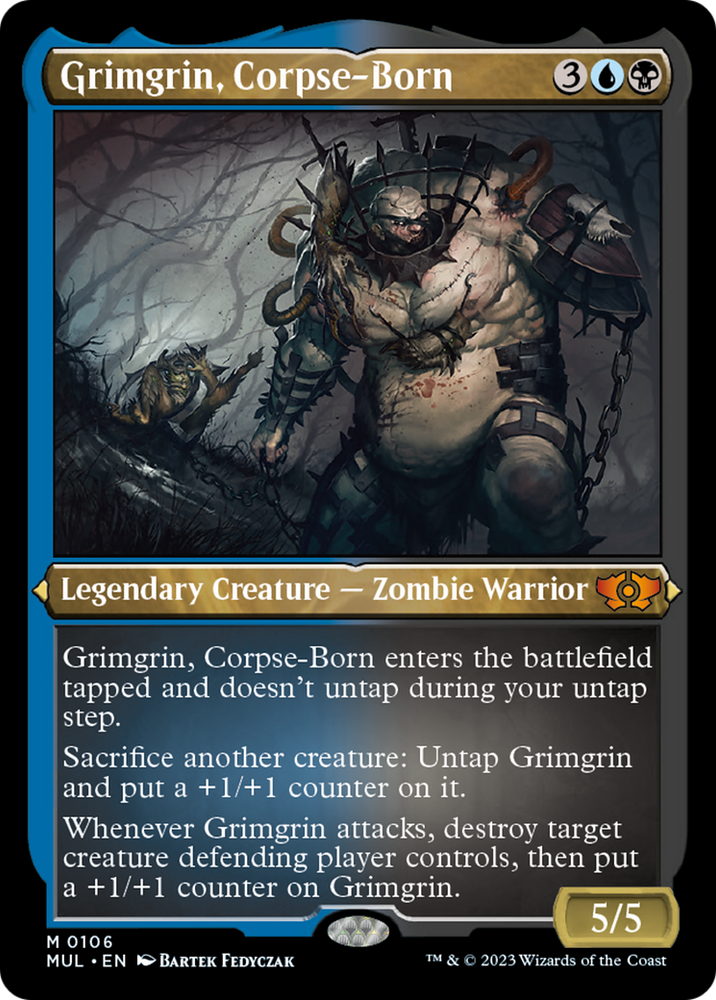 Grimgrin, Corpse-Born (Foil Etched) [Multiverse Legends] Magic: The Gathering