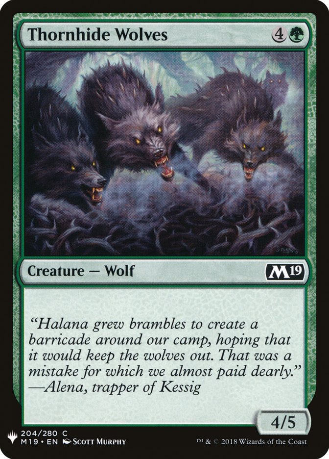 Thornhide Wolves [Mystery Booster] Magic: The Gathering