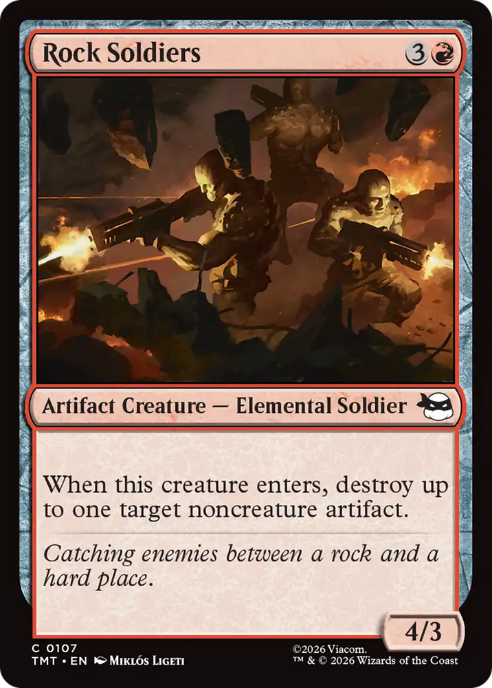 Rock Soldiers [Teenage Mutant Ninja Turtles] Magic: The Gathering