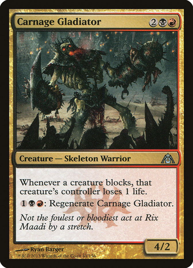 Carnage Gladiator [Dragon's Maze] Magic: The Gathering