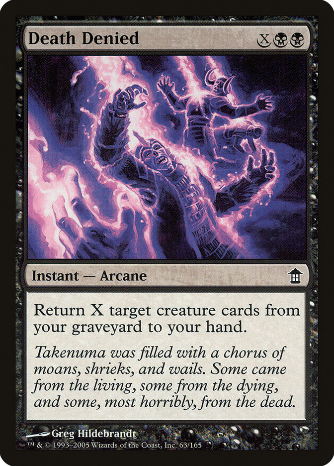 Death Denied [Saviors of Kamigawa] Magic: The Gathering