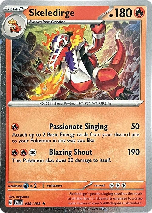 Skeledirge (038/198) (Cosmos Holo) [Miscellaneous Cards] Pokémon