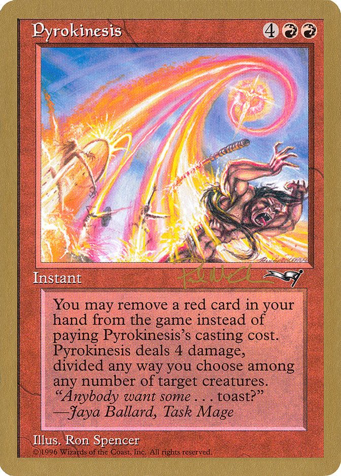 Pyrokinesis (Paul McCabe) [World Championship Decks 1997] Magic: The Gathering