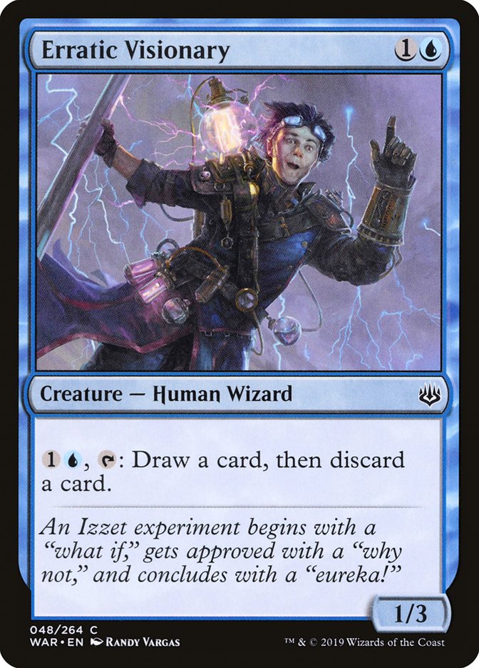 Erratic Visionary [War of the Spark] Magic: The Gathering