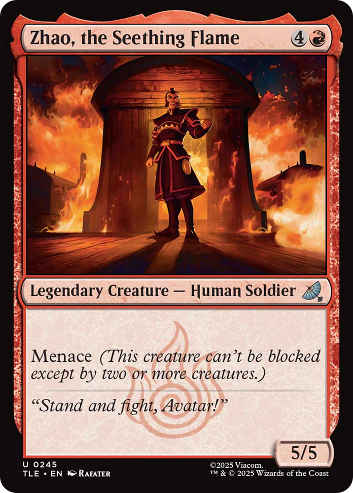 Zhao, the Seething Flame [Avatar: The Last Airbender: Eternal-Legal] Magic: The Gathering
