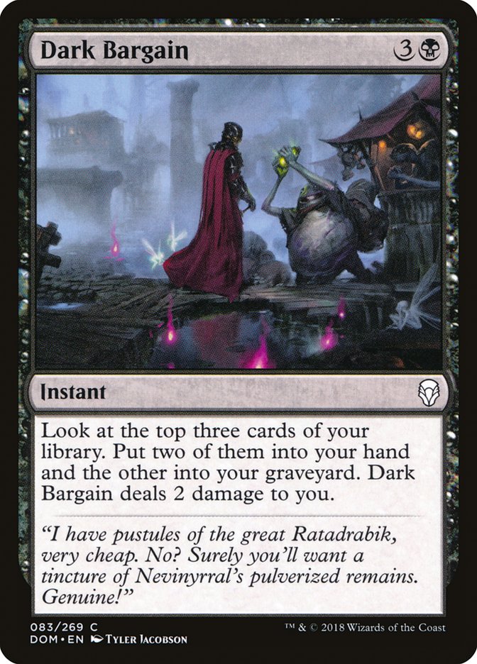 Dark Bargain [Dominaria] Magic: The Gathering