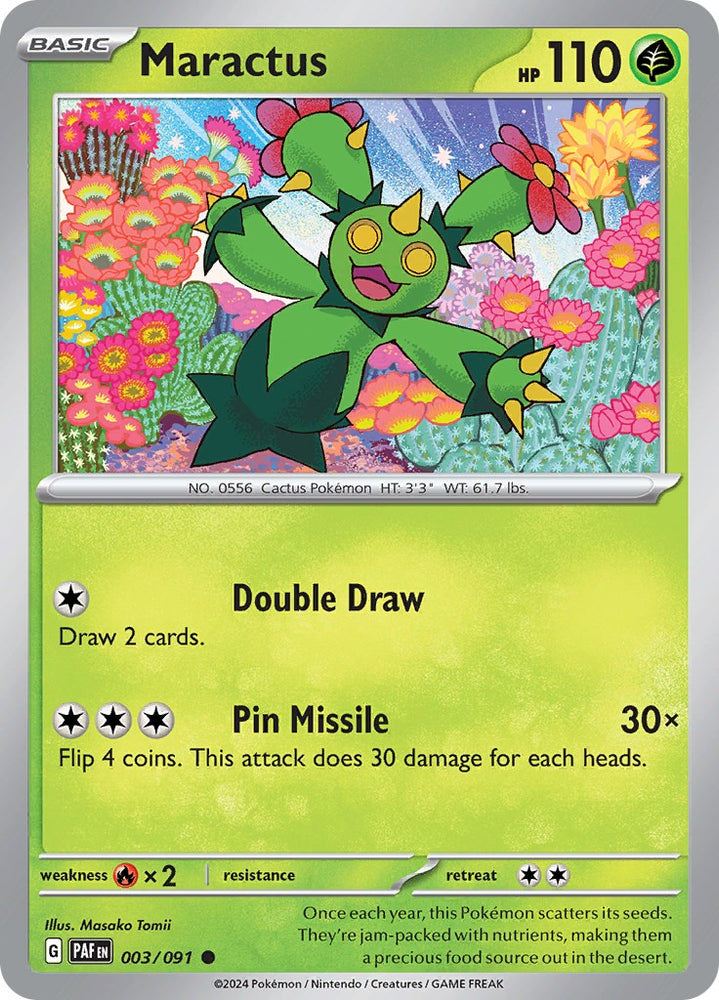 Maractus (003/091) [Scarlet & Violet: Paldean Fates] Pokémon