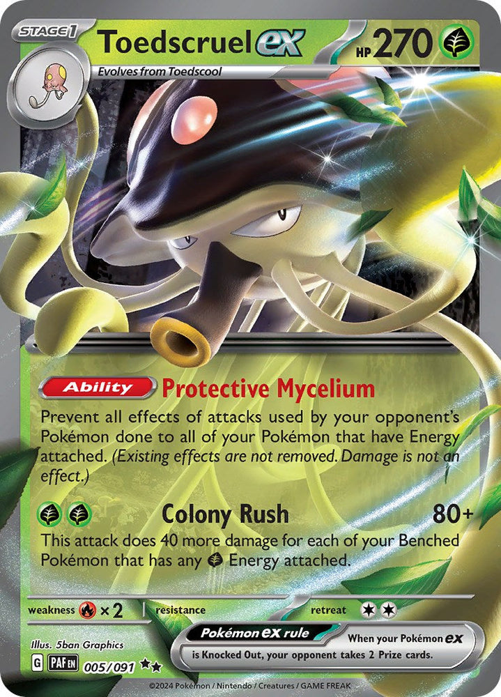 Toedscruel ex (005/091) [Scarlet & Violet: Paldean Fates] Pokémon