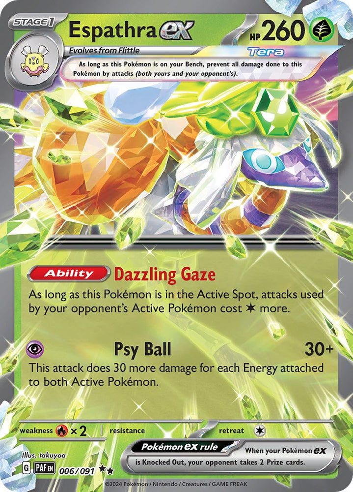 Espathra ex (006/091) [Scarlet & Violet: Paldean Fates] Pokémon