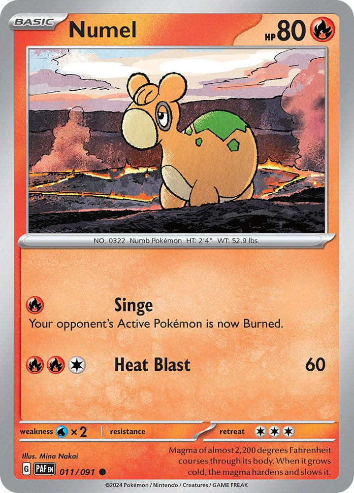Numel (011/091) [Scarlet & Violet: Paldean Fates] Pokémon