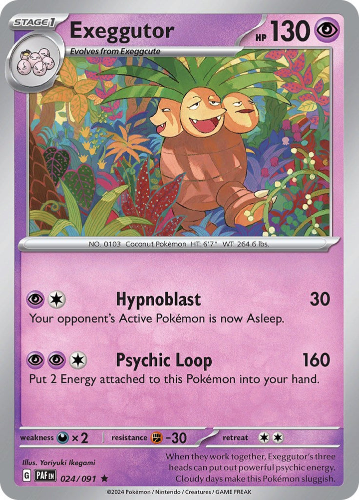 Exeggutor (024/091) [Scarlet & Violet: Paldean Fates] Pokémon