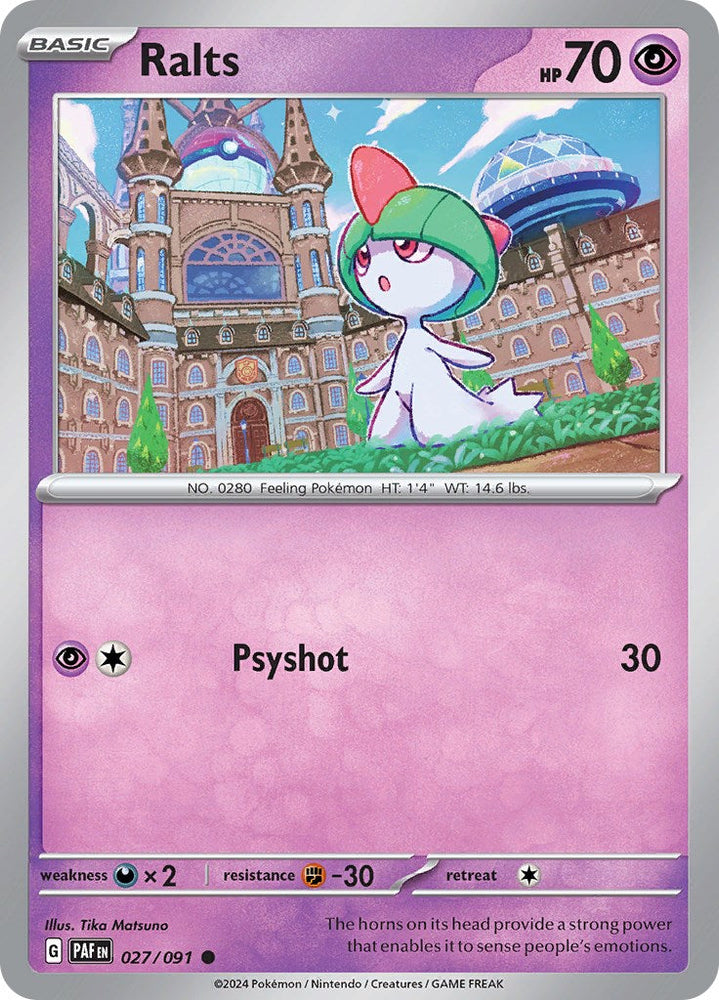 Ralts (027/091) [Scarlet & Violet: Paldean Fates] Pokémon