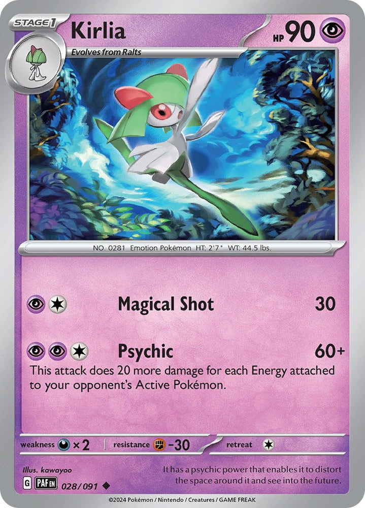 Kirlia (028/091) [Scarlet & Violet: Paldean Fates] Pokémon