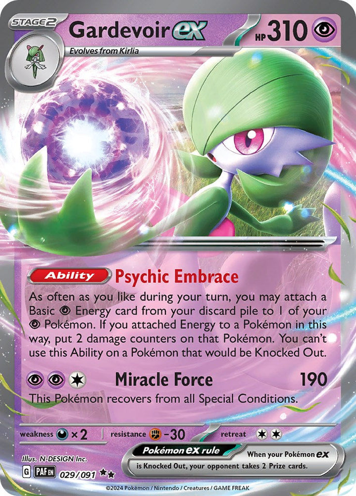 Gardevoir ex (029/091) [Scarlet & Violet: Paldean Fates] Pokémon