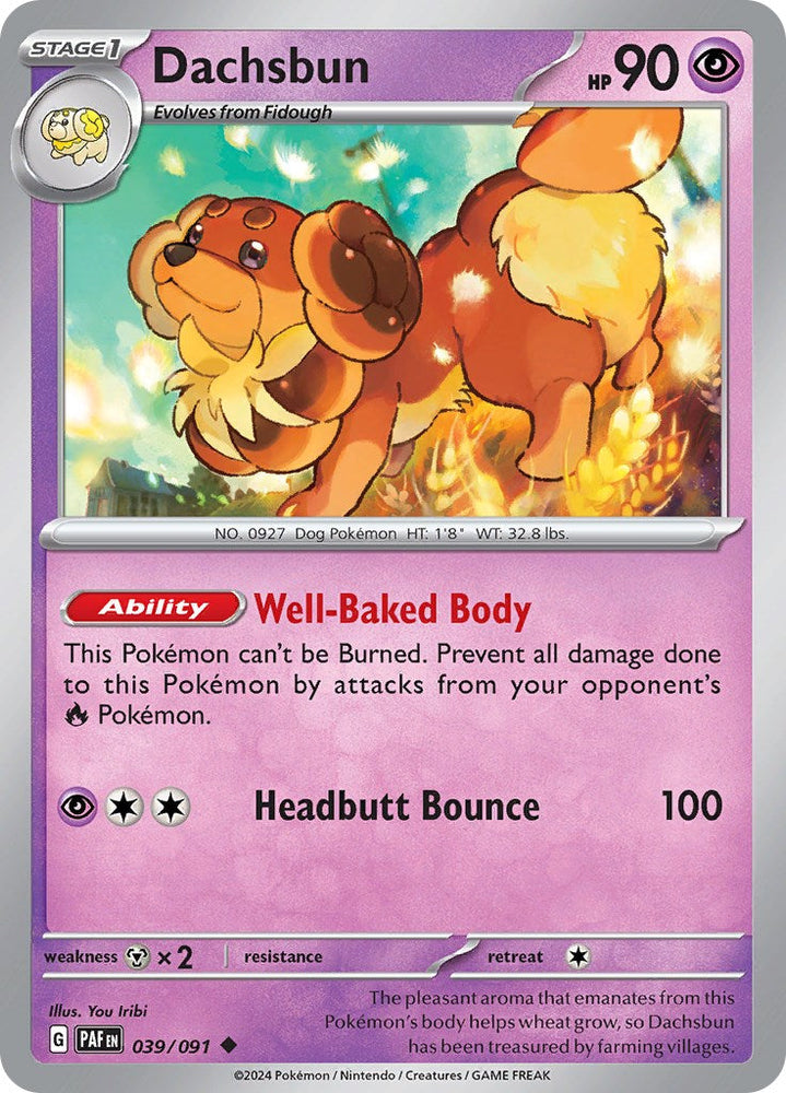 Dachsbun (039/091) [Scarlet & Violet: Paldean Fates] Pokémon
