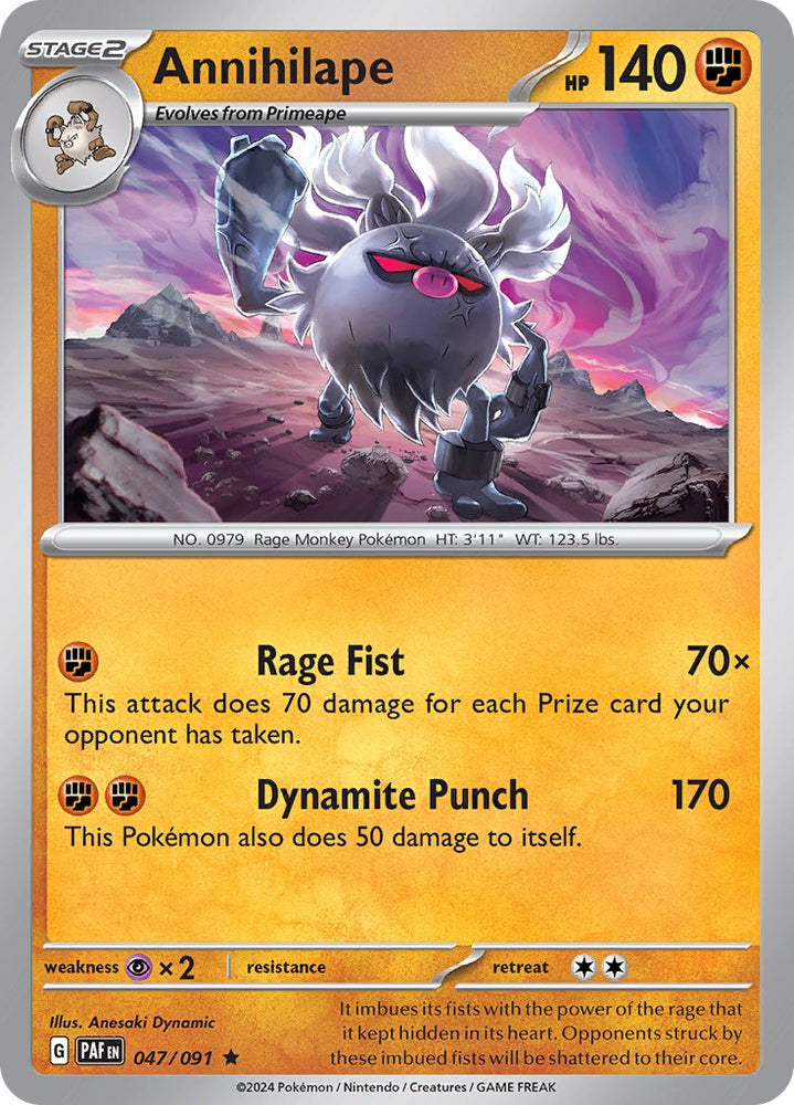 Annihilape (047/091) [Scarlet & Violet: Paldean Fates] Pokémon