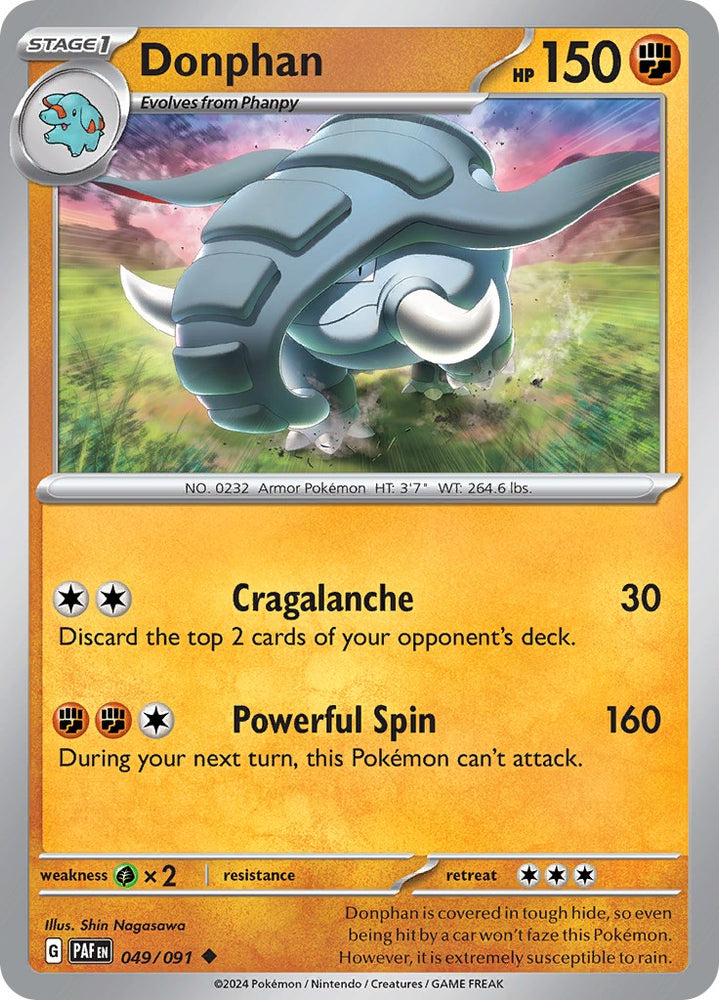 Donphan (049/091) [Scarlet & Violet: Paldean Fates] Pokémon