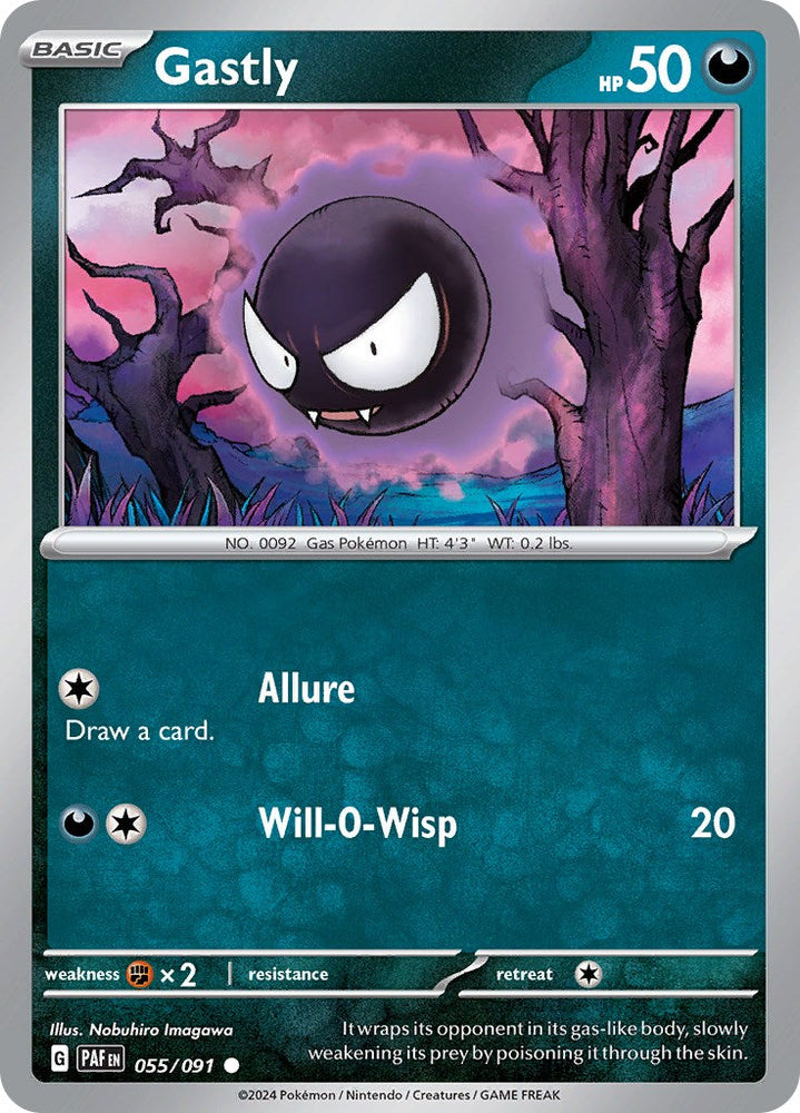 Gastly (055/091) [Scarlet & Violet: Paldean Fates] Pokémon