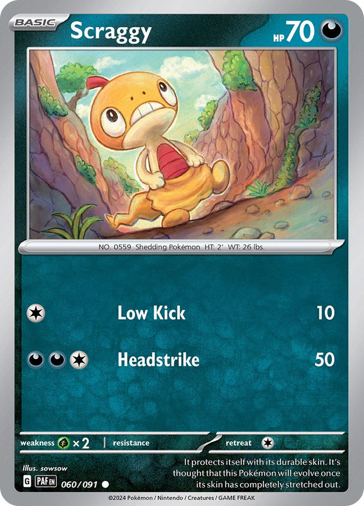 Scraggy (060/091) [Scarlet & Violet: Paldean Fates] Pokémon